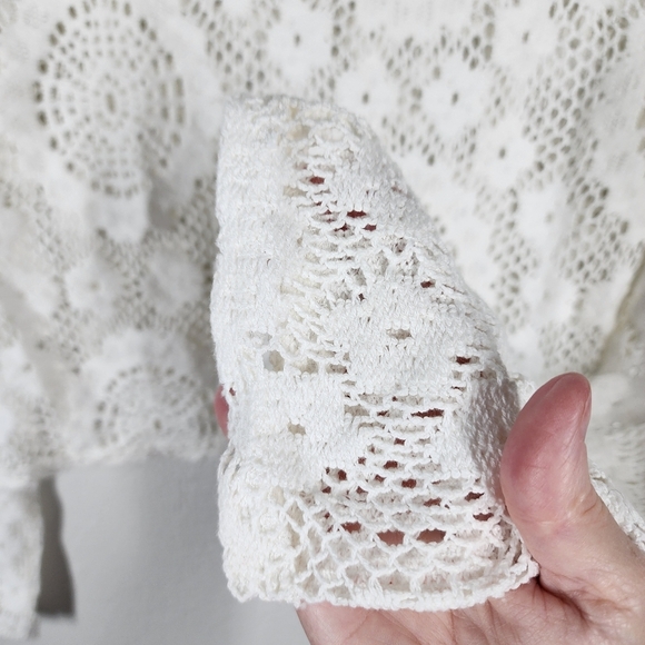 MNG OPEN KNIT CROPPED TOP - Picture 6 of 8